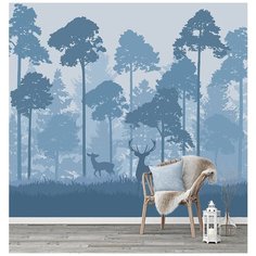 M16503 Фотообои Флизелиновые с виниловым покрытием Природа "Лес" 300х270 см Barton Wallpapers