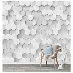 M01803 Фотообои Флизелиновые с виниловым покрытием 3Д "Плитка" 300х270 см Barton Wallpapers