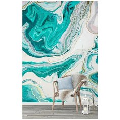 M00402 Фотообои Флизелиновые с виниловым покрытием "Мрамор. Флюид" 200х270 см Barton Wallpapers