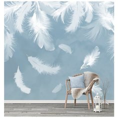M16403 Фотообои Флизелиновые с виниловым покрытием 3Д "Перья" 300х270 см Barton Wallpapers