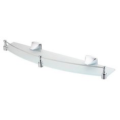 Полка в ванную WasserKRAFT Wern K-2544 стеклянная с бортиком