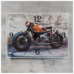Часы настенные 21 век серия: Транспорт, "Байк", 40*56 см
