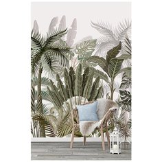 N00102 Фотообои Флизелиновые с виниловым покрытием Природа "Пальмовые листья" 200х270 см Barton Wallpapers