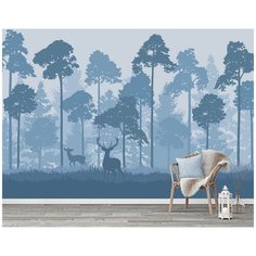 M16504 Фотообои Флизелиновые с виниловым покрытием Природа "Лес" 400х270 см Barton Wallpapers