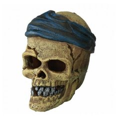 Декорация для аквариума AQUA DELLA "Череп пирата", 7.2x6x7.8см (Бельгия)