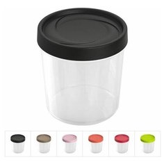 Контейнер пласт. круглый 1 л, с крышкой, Spinoja, DRINA (120х130 мм, цвета в ассортименте) (10545)