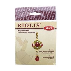 В205 Набор для рукоделия Riolis подвеска Бургундия, 2*4,5 см Риолис