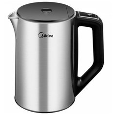 Чайник Midea MK-8078, нержавеющая сталь/черный