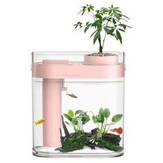 Аквариум Xiaomi Descriptive Geometry Amphibious Fish Tank Pink HF-JHYGQC001