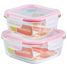 Набор контейнеров Appetite Pink SLSF