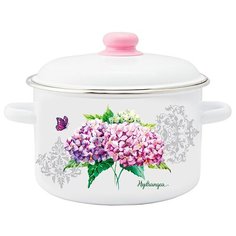 Кастрюля Appetite 4L 1RD201M-Гортензия