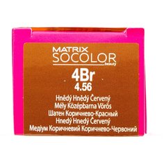 Matrix Socolor Beauty стойкая крем-краска для волос, 4Br шатен коричнево-красный, 90 мл