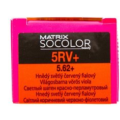 Matrix Socolor Beauty стойкая крем-краска для волос, 5RV+ светлый шатен красно-перламутровый, 90 мл