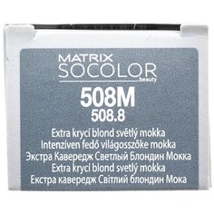 Matrix Socolor Beauty стойкая крем-краска для волос Extra coverage, 508M светлый блондин мокка, 90 мл