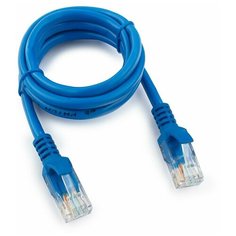 Патч-корд UTP Cablexpert PP12-1M/B кат.5e, 1м, литой, многожильный (синий)