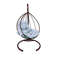 Подвесное кресло-кокон M-GROUP Капля, коричневый/серый