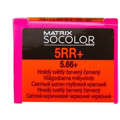 Matrix Socolor Beauty стойкая крем-краска для волос, 5RR+ светлый шатен глубокий красный, 90 мл