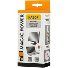 Набор MAGIC POWER MP-836 чистящая жидкость+сухие салфетки 15 шт. для экрана