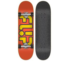 Скейтборд Flip Skateboards Team Outlined Complete, 31.85x8, оранжевый