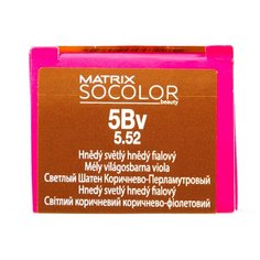 Matrix Socolor Beauty стойкая крем-краска для волос, 5Bv светлый шатен коричнево-перламутровый, 90 мл