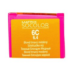 Matrix Socolor Beauty стойкая крем-краска для волос, 6C темный блондин медный, 90 мл