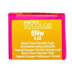 Matrix Socolor Beauty стойкая крем-краска для волос, 6NW темный блондин теплый натуральный, 90 мл