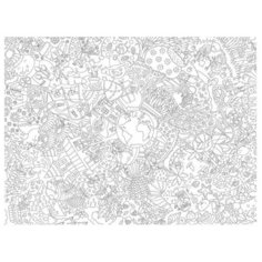 "Времена года". Гигантская напольная раскраска в тубусе от VoiceBook. Формат А0