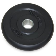 Диск обрезиненный Larsen NT121 1.25kg Black