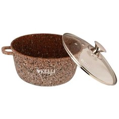 Кастрюля Kelli KL-4018-24, 5.5 л, коричневый