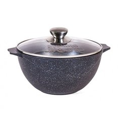 Казан для плова "Мечта" Гранит Star, 6 л / Казан алюминиевый с крышкой / Казан для костра / Казан мангал / Казан алюминиевый / Посуда для приготовления