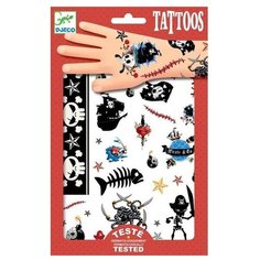DJECO Набор детских татуировок Пираты разноцветный