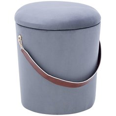 Пуф Leset Бакет, велюр серый