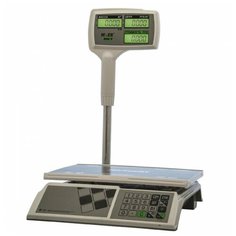 Торговые настольные весы M-ER 326 ACPX-32.5 "SlimX" LCD Белые Mertech
