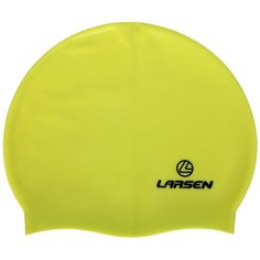 Шапочка плавательная Larsen LS77, силикон, лайм