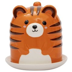 Кружка Эврика Тигренок с блюдцем 30151