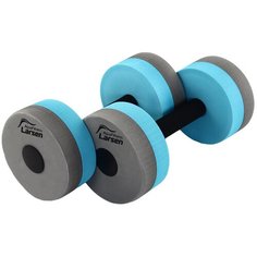 Аквагантель AquaFitness Larsen YP-27B (2шт) средней сопротивляемости графит/бирюз.