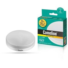 Лампочка Camelion GX53 8W 220V 3000K 650Lm LED8-GX53/830/GX53 13474