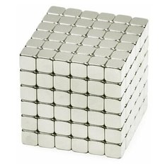 Куб из магнитных кубиков Forceberg TetraCube 5 мм, жемчужный, 216 элементов