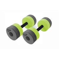 Аквагантель AquaFitness Larsen YP-27C (2шт) сильной сопротивляемости графит/лайм