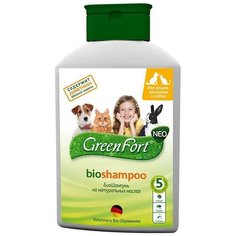 Био Шампунь GreenFort G208 для кошек, кроликов и собак 380ml 17765