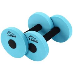 Аквагантель AquaFitness Larsen YP-27A (2шт) малой сопротивляемости графит/бирюз.