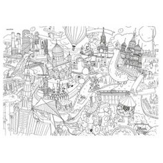 "Москва". Раскраска-плакат "Удивительная Россия" от VoiceBook