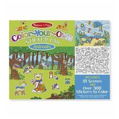 Melissa & Doug Набор стикеров с фоном Животные (9468)