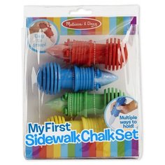 Melissa & Doug Мелки My First Sidewalk Chalk Set с держателем, 4 цв. (9313)