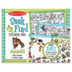 Книжка с наклейками "Животные" (30152) Melissa & Doug