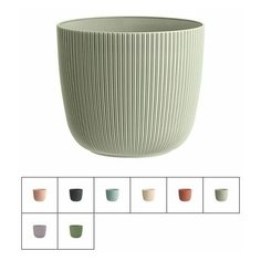 Кашпо с поддоном Viola (Виола) d-21 cм, DRINA (цвета в ассортименте) (10593)
