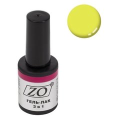 Гель-лак 3 в 1 ZO ZO-GT, 10 мл, 008 лимонный