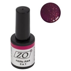 Гель-лак 3 в 1 ZO ZO-GT, 10 мл, 140 фиолетовый шиммер