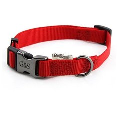 Ошейник для собак GREAT&SMALL 25x450-650мм нейлон Красный