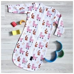 Конверт-мешок Mjolk Ламы розовый 3-6 мес.